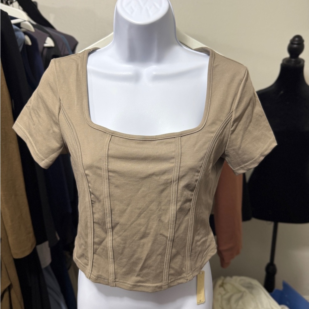 OGL square neck Short Sleeve Top